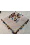 Brand Handcrafted Needle Embroidered Writing 100% Cotton Muslin – 4 Sides Embroidered Elegant Headscarf - 5