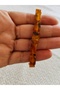 Baltic Cube Form Amber Bracelet Certified – Natural Baltic Amber Unisex Elastic Bracelet 18 cm - 2