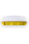 Sunny Aluminum Foil Container with Lid 930ml (Pack of 4) - Heavy Duty Disposable Gold Food Storage Box