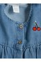 Lcw Baby Indigo Baby Girl Denim Dress and T-Shirt - 7