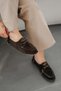 Wella Women's Lace-Up Genuine Suede Loafer Shoes Brown - 3