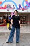Women's Asymmetrical Cut Lace Detailed Modal Fabric Long Blouse - 2