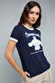 Cinnamoroll Print T-Shirt with Crew Neck and Short Sleeves - 5