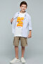 Printed T-Shirt with Crew Neck and Short Sleeves - 2