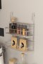 Stainless Chrome Metal Double Layer Spice Rack Hanger, Stylish and Convenient