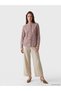 Burgundy Hakim Collar Plaid Women's Shirt - 2