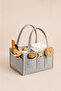 Gray Felt Mother Baby Care Bag Organizer for Newborns - 4
