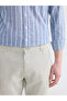 Lcwaikiki Classic Beige Regular Fit Linen Blend Men's Chino Pants - 3