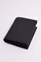 Men's Genuine Leather Black Card Holder Wallet with Compartments