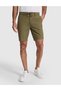 Khaki Slim Fit Linen Blend Woven Shorts with Elastic Waistband 50327883-Vr027 - 2