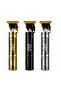 YMEI Professional Hair Trimmer, Cordless & Rechargeable USB Hair Clipper, Precision T-Blade Grooming Machine with Guide Combs, Gold