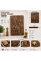 Natural Wood Cutting Board 43X30 cm Thick Butcher Block Cutting Board Knife Friendly Kitchen Chopping and Serving Board - 3