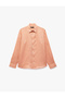 Classic Collar Loose Fit Long Sleeve Linen Shirt - 4