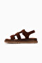 Women's leather casual sandals 26y 26322732y cinnamon - 2