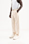 Men's Linen Striped Trousers Beige - 2