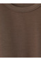 Brown Crew Neck Boys' Soft Touch T-Shirt - 2