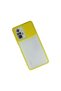 Compatible with Redmi Note 10 Pro Case Palm Frosted Camera Sliding Silicone - Yellow - 2