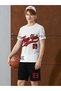 Men's Oversize New York 89 Printed T-Shirt Shorts Set 100% Cotton Streetwear - 2