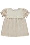 Square Collar Embroidered Dress for 6-18 Months - Beige - 2