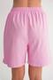 Women's Comfortable Cut Shorts with Elastic Waist and Laces - 2