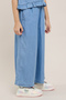 Washed Wide Leg Pants with Elastic Waist - 4