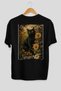 For the Love of Cats 89 Cats Printed Black Oversize T-Shirt 100% Cotton Unisex Cat Lover Premium Design