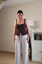 Zippered Lace-Up Bustier Blouse - 5