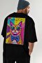 123 Cats for the Sake of Cats Printed Black Oversize T-Shirt 100% Cotton Unisex Cat Lover Premium Design - 8