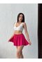 Women's Fuchsia Loose Fit Leggings Sports Shorts - 6