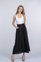 Women's Summer Black Valerie Elegant and Sporty Linen Skirt Stylish Daily Comfortable 6899 - 2