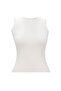 Women's Crew Neck Sleeveless Knitwear Blouse Slim Stylish