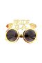 Bride to Be Gold Party Glasses with Diamonds Bachelorette Party Accessory - 3
