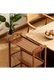 Ffd Arabic: Bamboo Kitchen Cart, 3 & 4 Tier Heavy Duty Storage Cart with 360 Degree Swivel Wheels and Hand Grip, Natural Bamboo Storage Holder for Homes for Kitchen, Dining Room, Office, Bedrooms - 6
