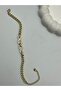 26Blk49 - Gold Steel Bracelet with Infinity Detail