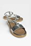 Women's Stone Detailed Flat Sandals Platinum - 2