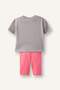 Animal Patterned 2-Piece Gray Set for Baby Girl H9031A526Hs - 4