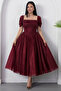 Heart Collar Tulle Dress with Gloplu Bal208 - 7