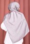 Self-Patterned Jacquard Shawl Series Gray - 3