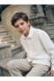 Nevavm Textured Boys' Shirt with Difference in Color