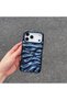 iPhone 15 Plus (6.7 Inch) Compatible Wavy Crinkle Detailed 3D Surface Bright Colored Summer Lux Case