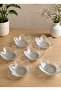 Papatya 6-Piece Glass Bowl Breakfast Snack Bowl Presentation Bowl - 3