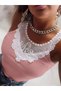 Women's Sleeveless Lace Collar Camisole Blouse - 3