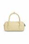 Contrast Stitching Detailed Baguette Bag Butter Yellow - 3