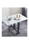 Dining Table Foldable Kitchen Table Extendable Versatile Table Space Saving Dining Table Drop Leaf Extension for Small Spaces black 120cm*80cm*75cm