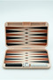 Portable 25X21 Mini Backgammon Set - Foldable Travel Size Camping and Travel Backgammon with Dice Stones Included - 2