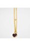 Colorful Heart Amethyst Necklace
