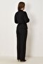 Ruffled Satin Blouse with Belt 46485 - 4