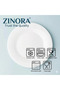 26 Pcs Opal ware Dinner set 6 Dinner plate 6 Dessert plate 6 Soup plate 6 Bowl 1 Serving plate 1 Serving bowl Dishwasher Freezer Microwave safe BPA Free - 5