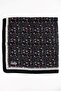 Women's Black Gray Floral Patterned Stitched Writing - 2