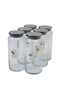 Set of 6 Glass Storage Containers with Labeled Metal Lids and Vacuum Lids, 1300 ml Legume Jar, Food Storage Container - 5